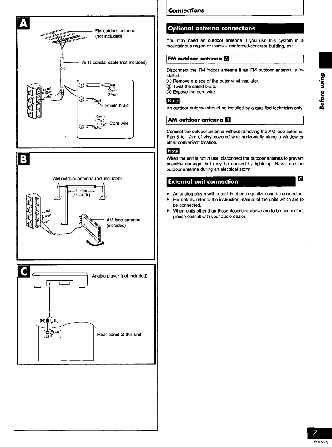 Panasonic SC-AK14 manual 