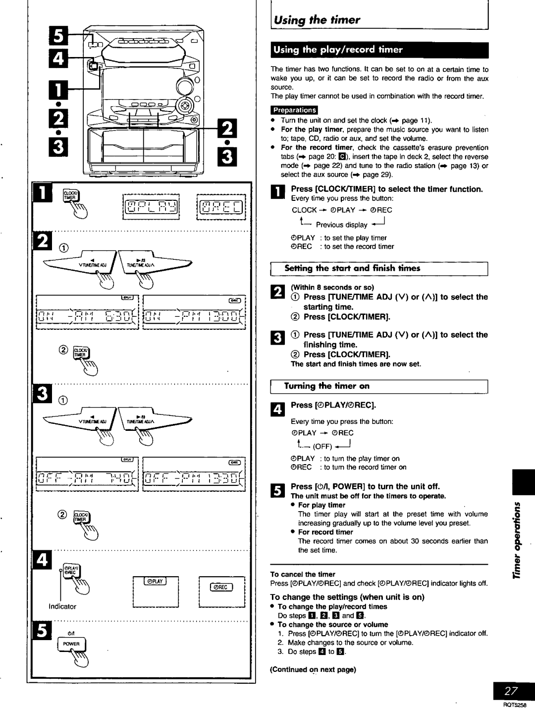 Panasonic SC-AK23, SC-AK24, SC-AK18, SC-AK29 manual 