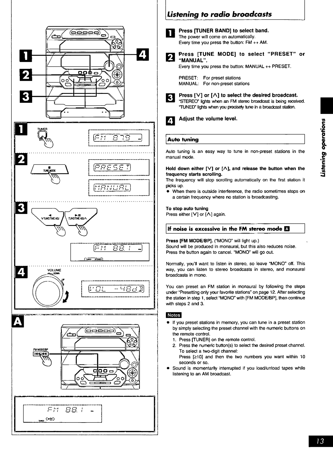 Panasonic SC-AK17, SC-AK27 manual 