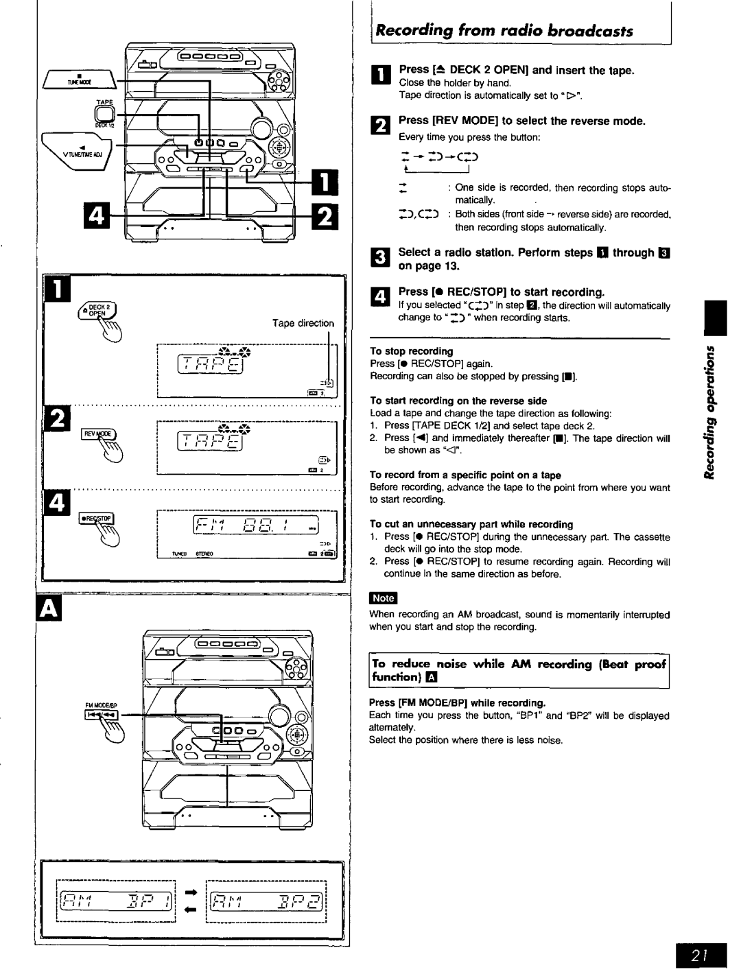 Panasonic SC-AK17, SC-AK27 manual 