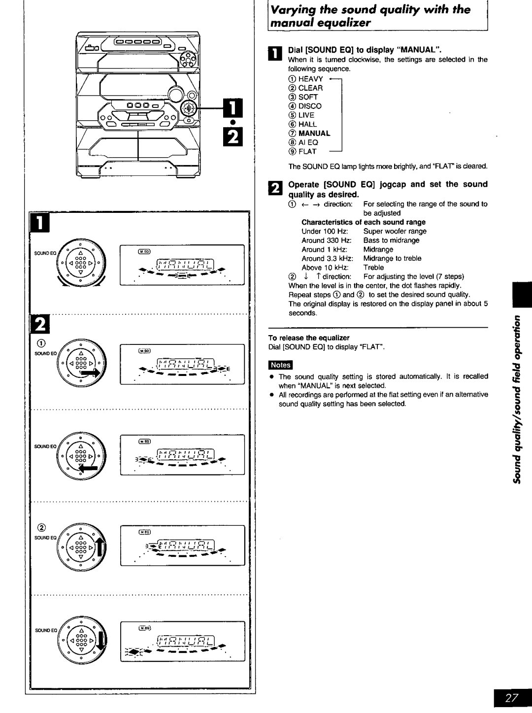 Panasonic SC-AK17, SC-AK27 manual 