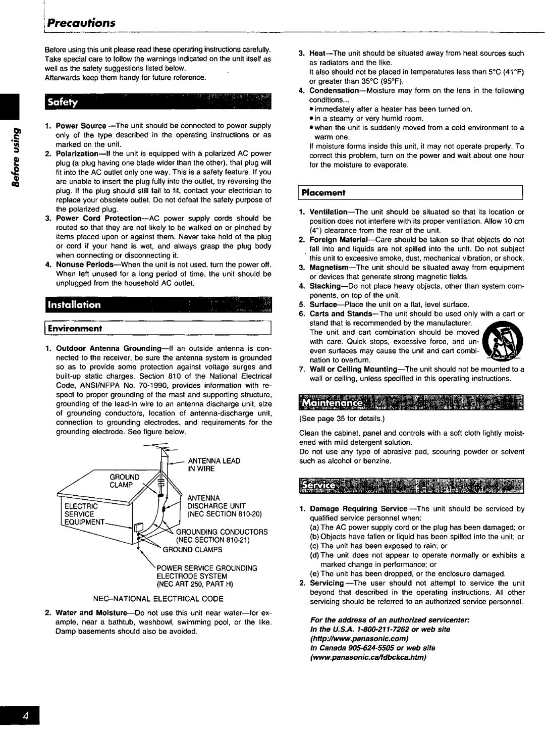 Panasonic SC-AK27, SC-AK17 manual 