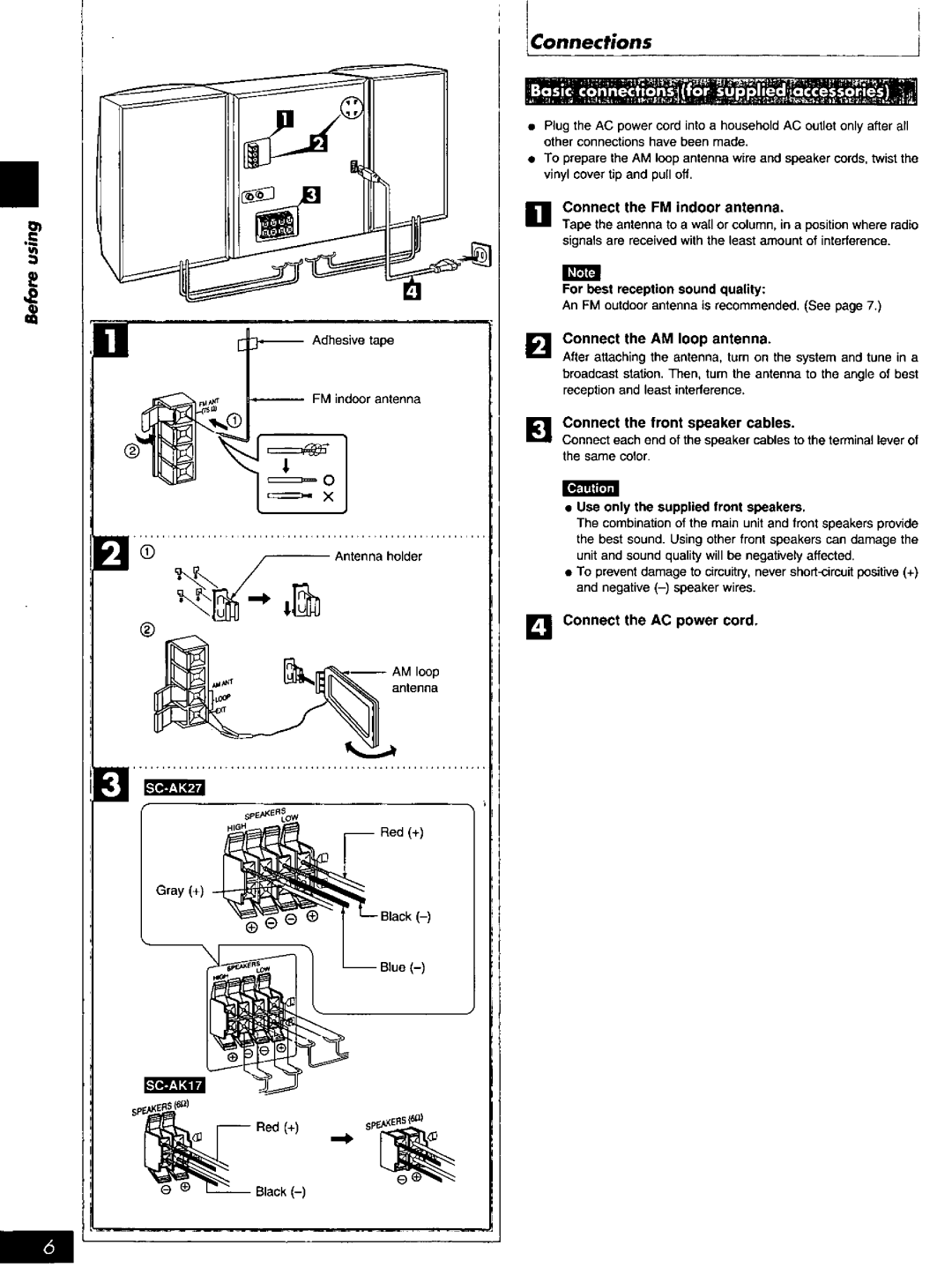 Panasonic SC-AK27, SC-AK17 manual 