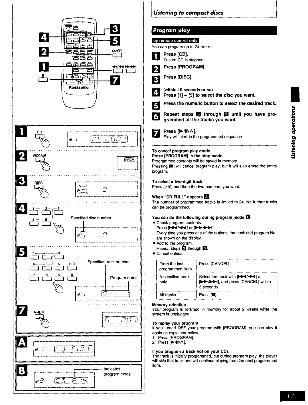 Panasonic SC-AK17, SC-AK27 manual 