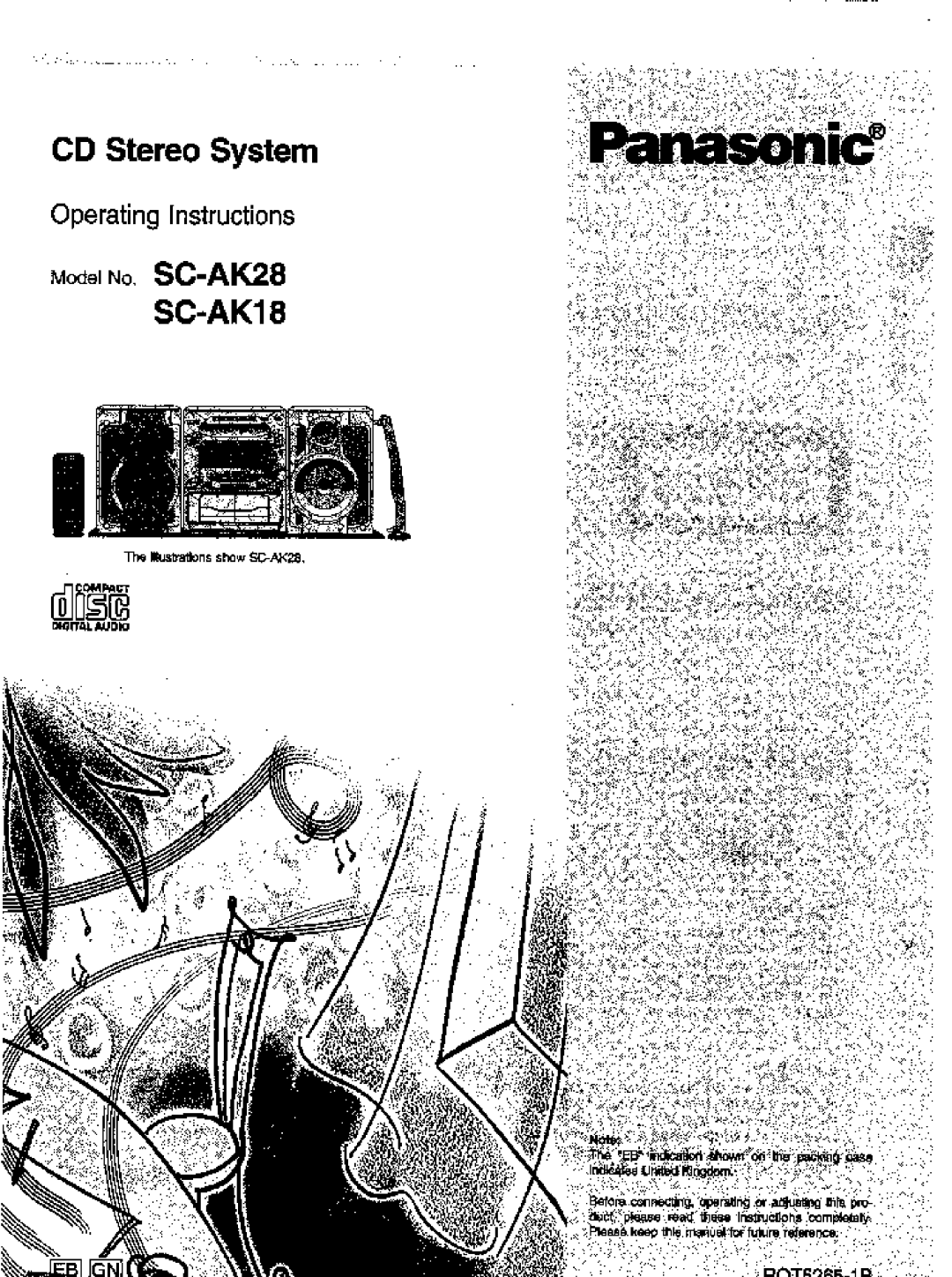 Panasonic SC-AK28 manual 