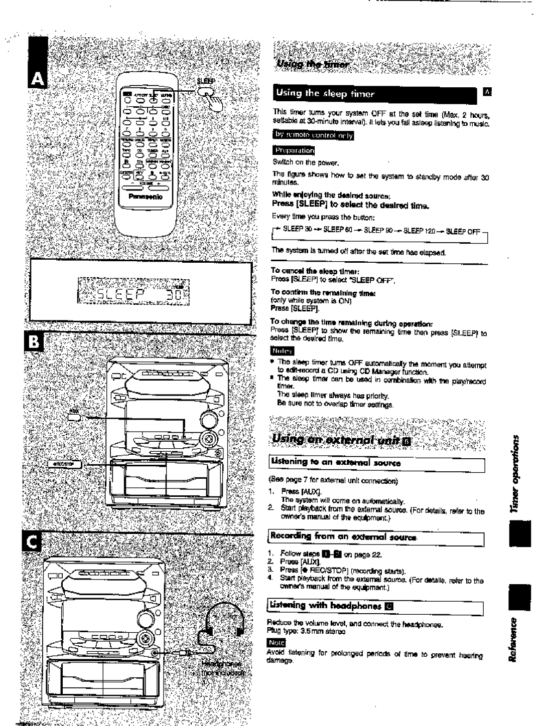 Panasonic SC-AK28 manual 