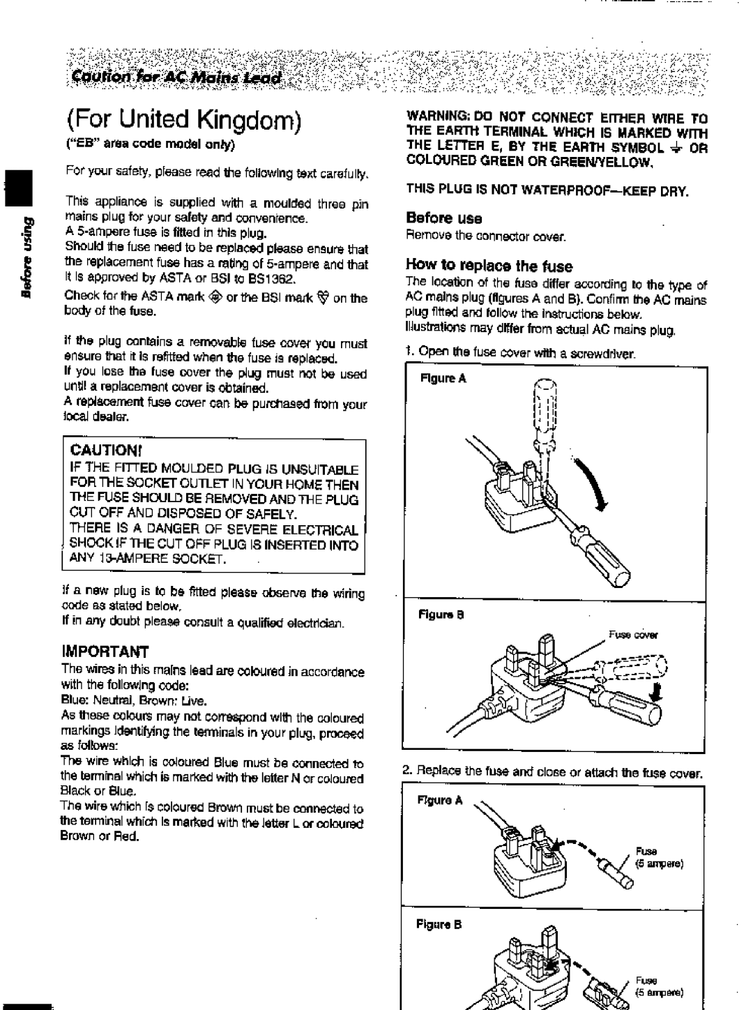 Panasonic SC-AK28 manual 