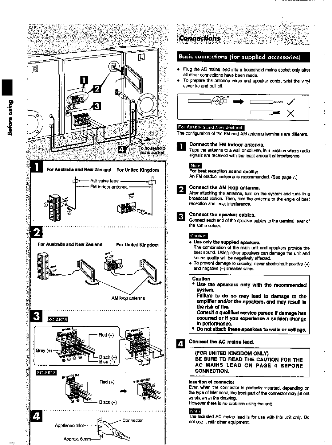 Panasonic SC-AK28 manual 