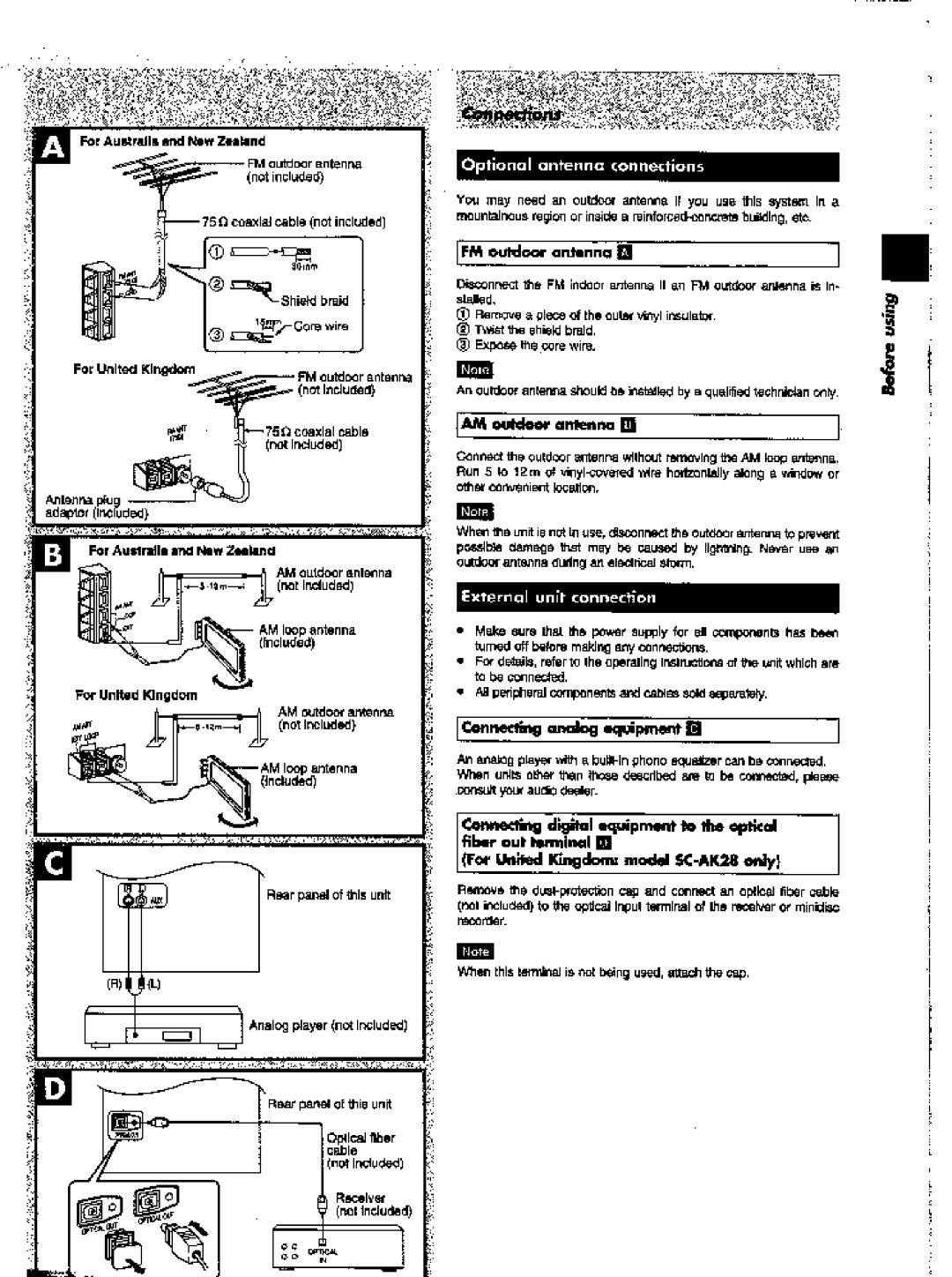 Panasonic SC-AK28 manual 