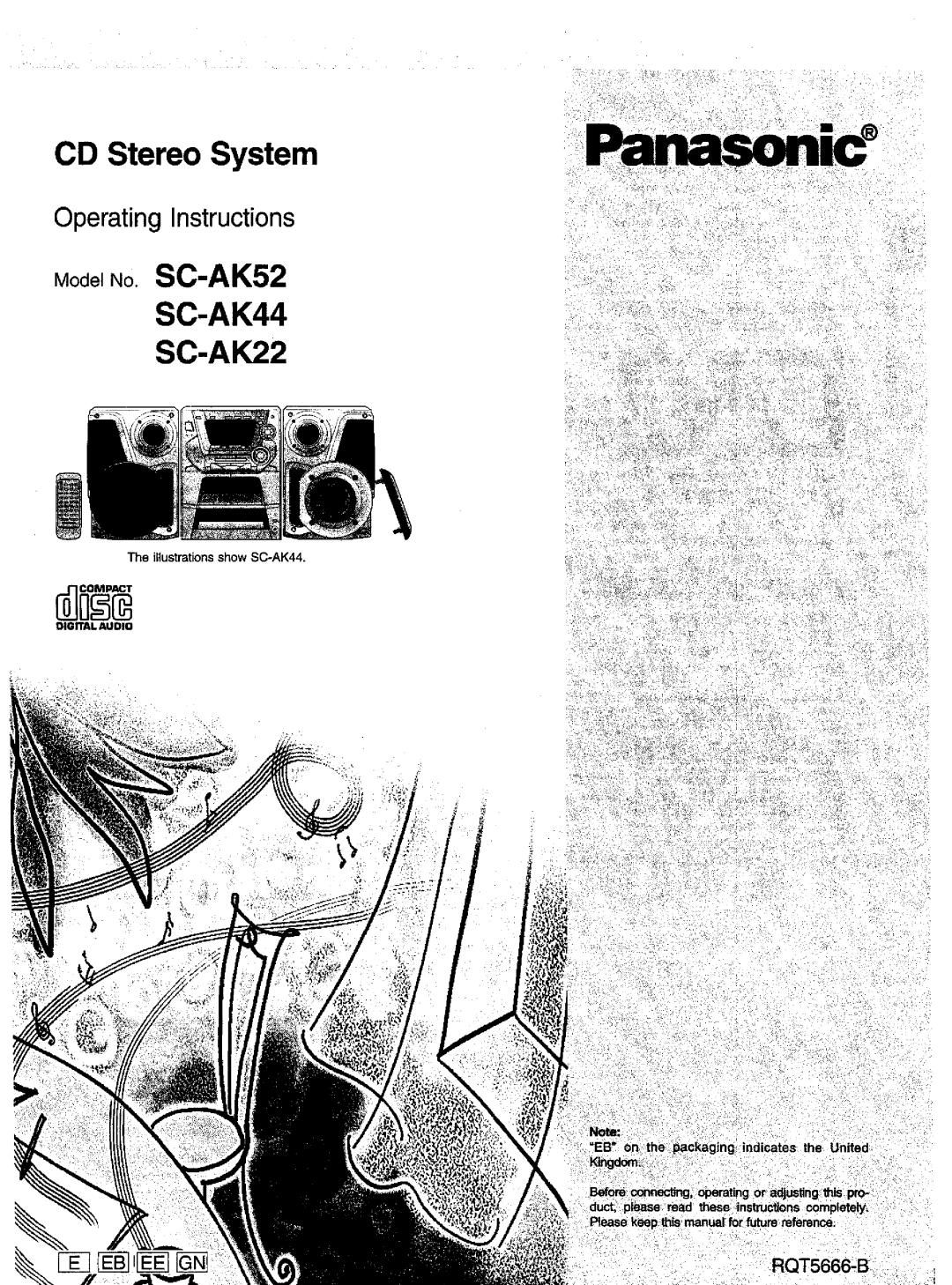 Panasonic SC-AK52 manual 