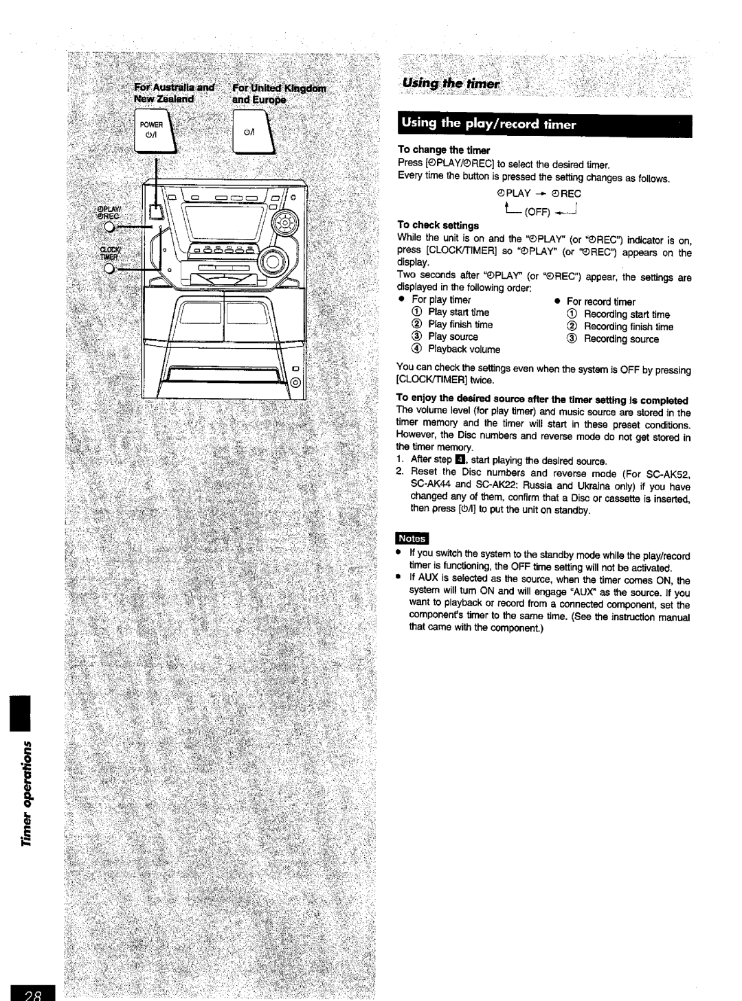 Panasonic SC-AK52 manual 