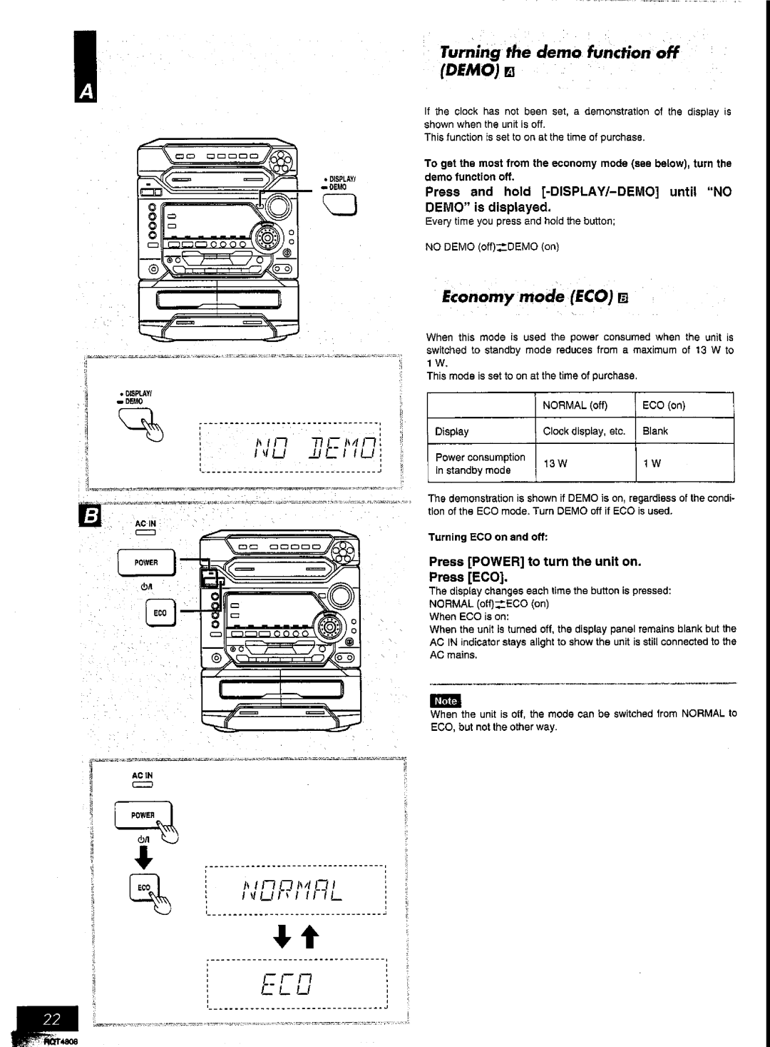 Panasonic SC-AK57 manual 