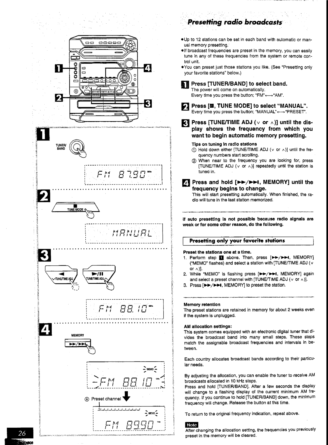 Panasonic SC-AK57 manual 