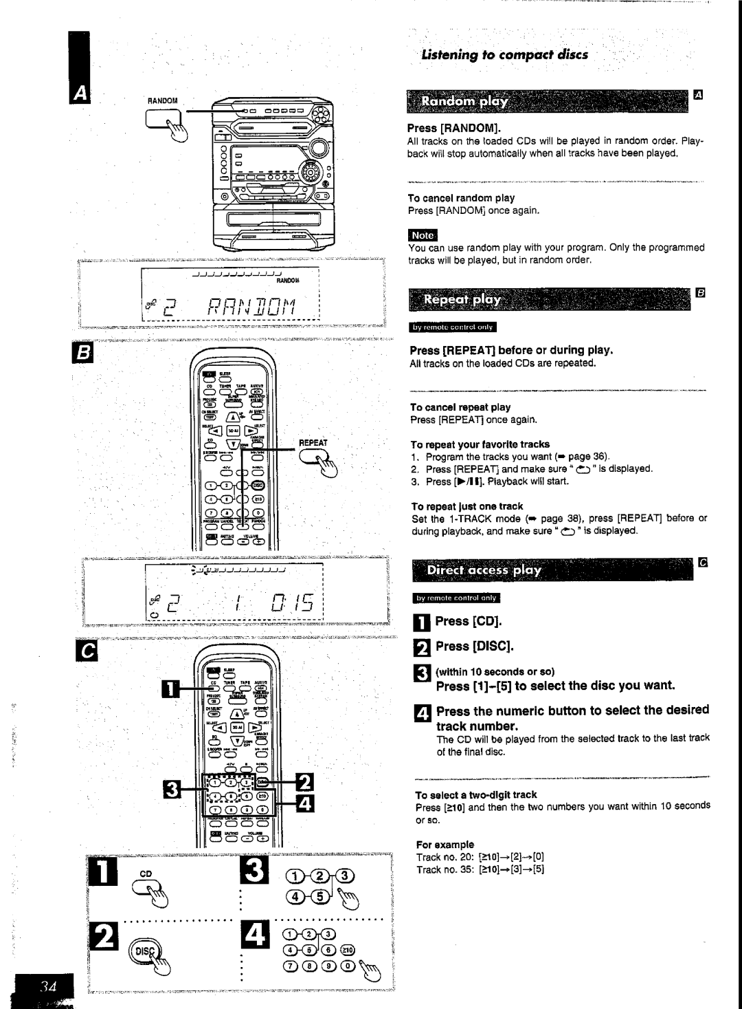 Panasonic SC-AK57 manual 