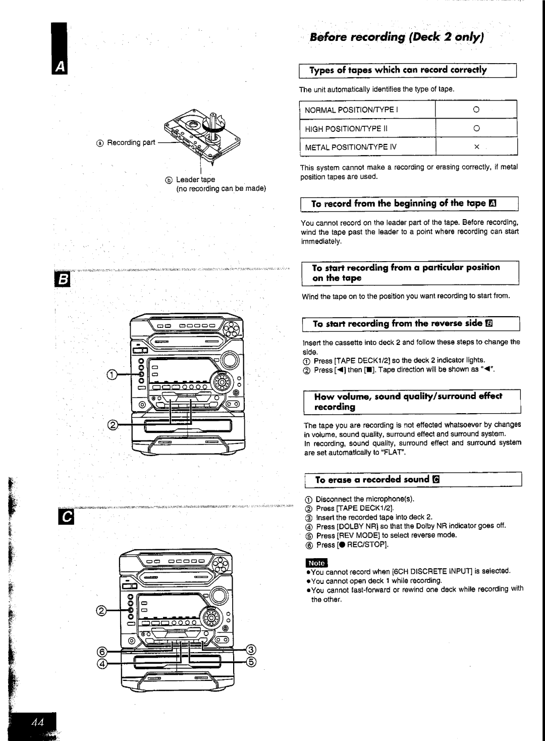 Panasonic SC-AK57 manual 