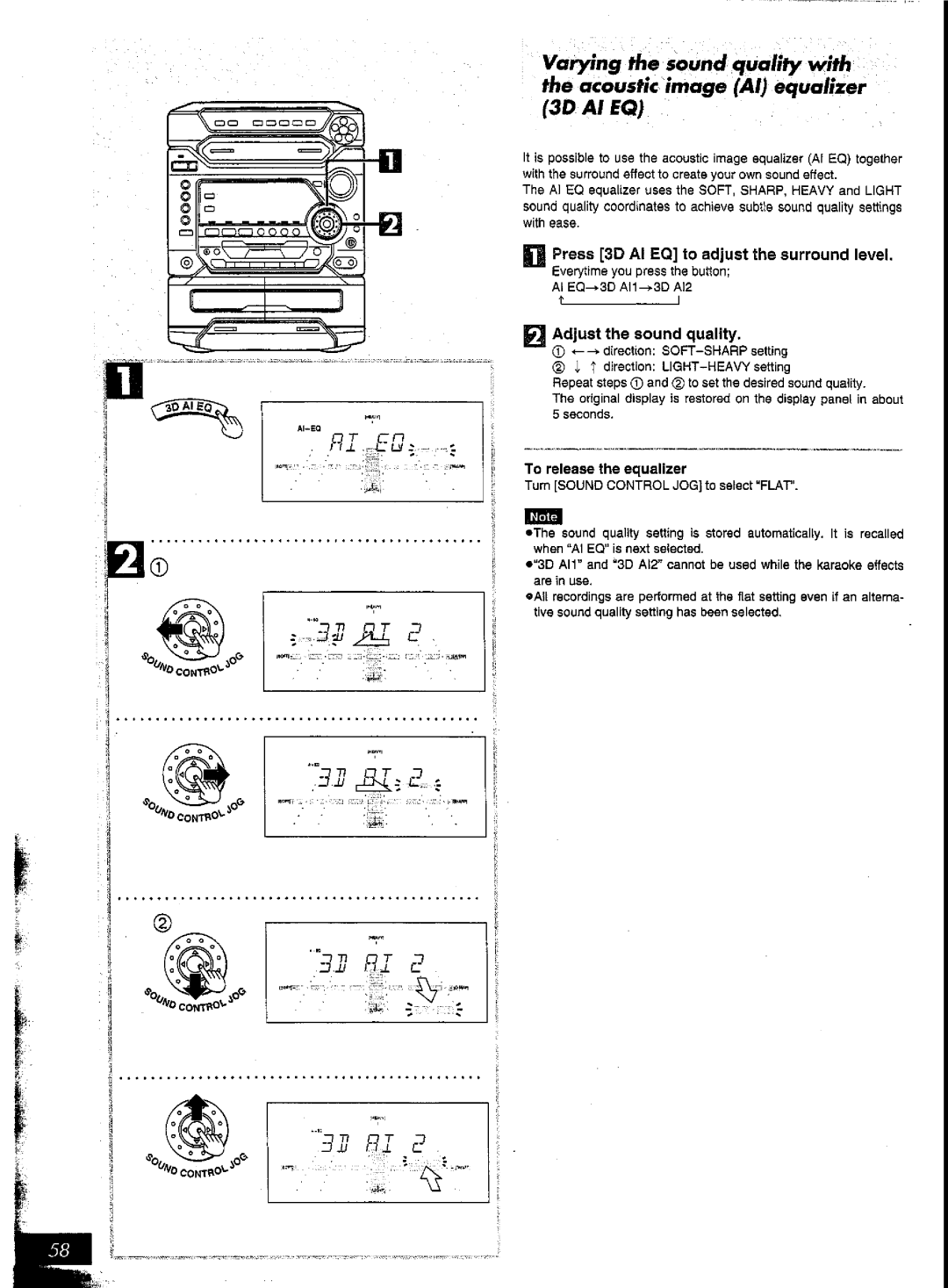 Panasonic SC-AK57 manual 