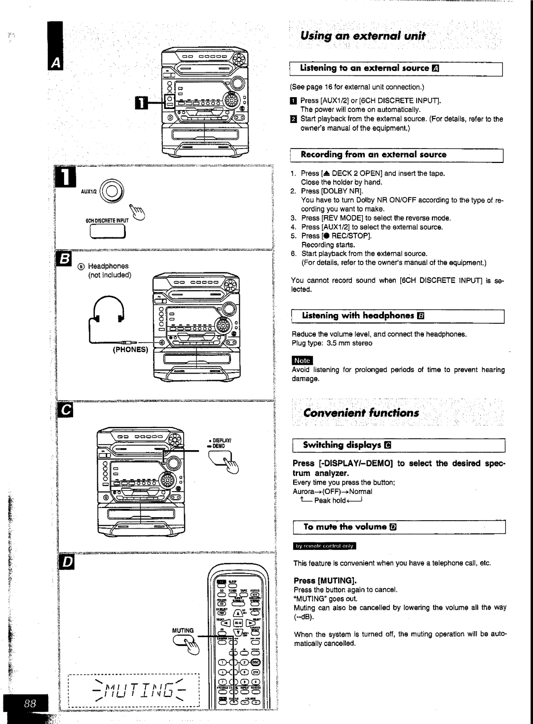 Panasonic SC-AK57 manual 