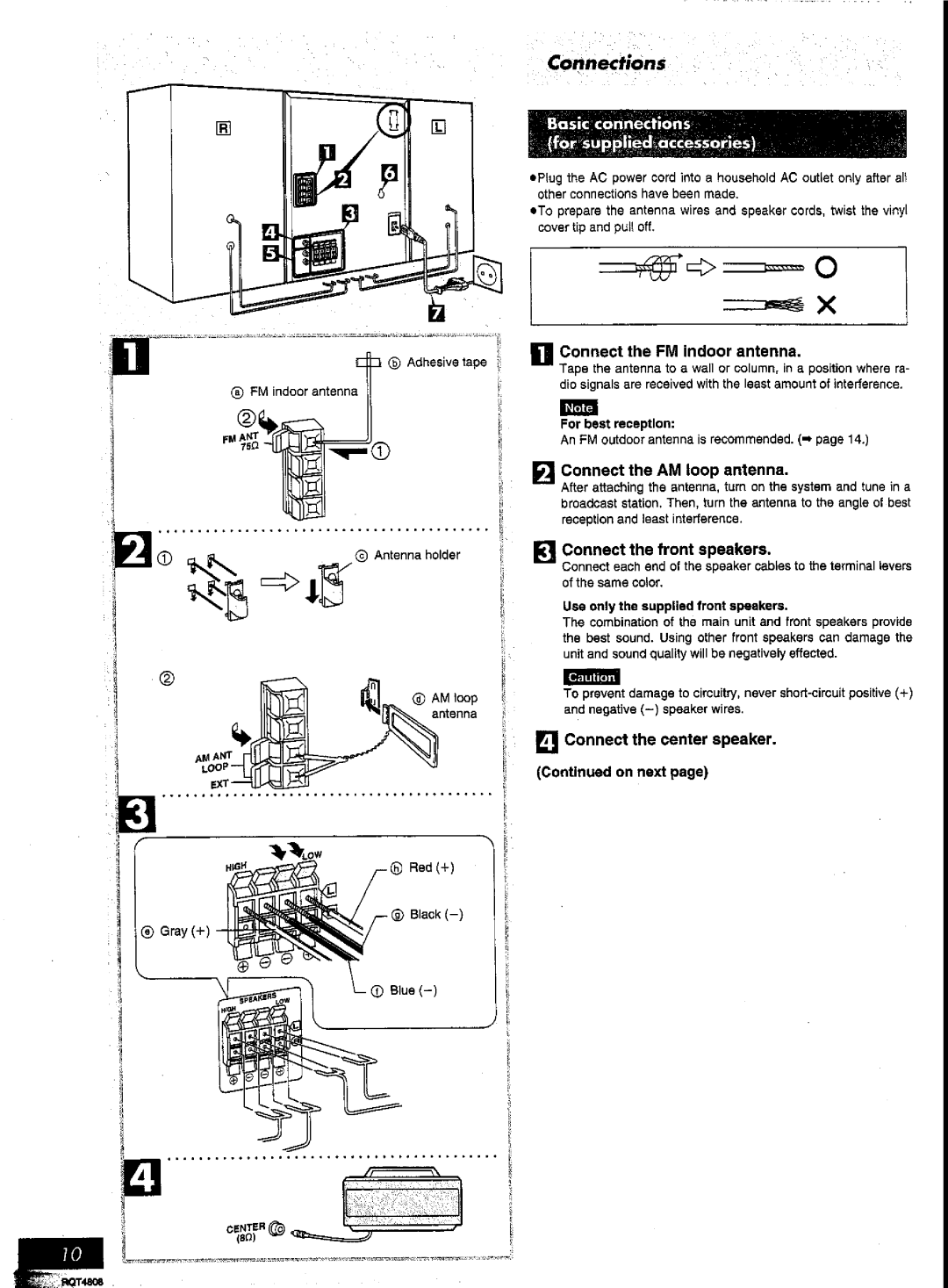 Panasonic SC-AK57 manual 