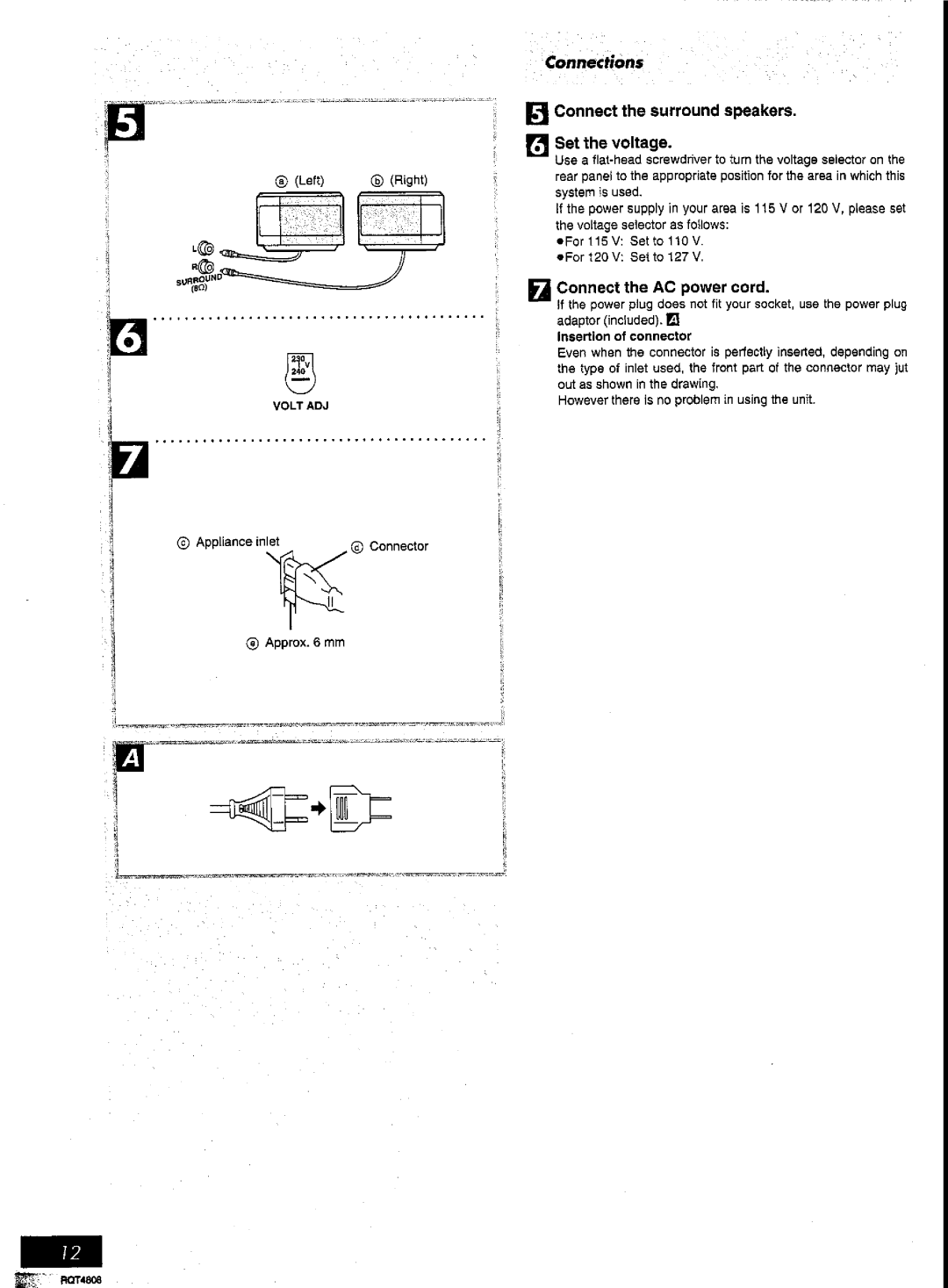 Panasonic SC-AK57 manual 