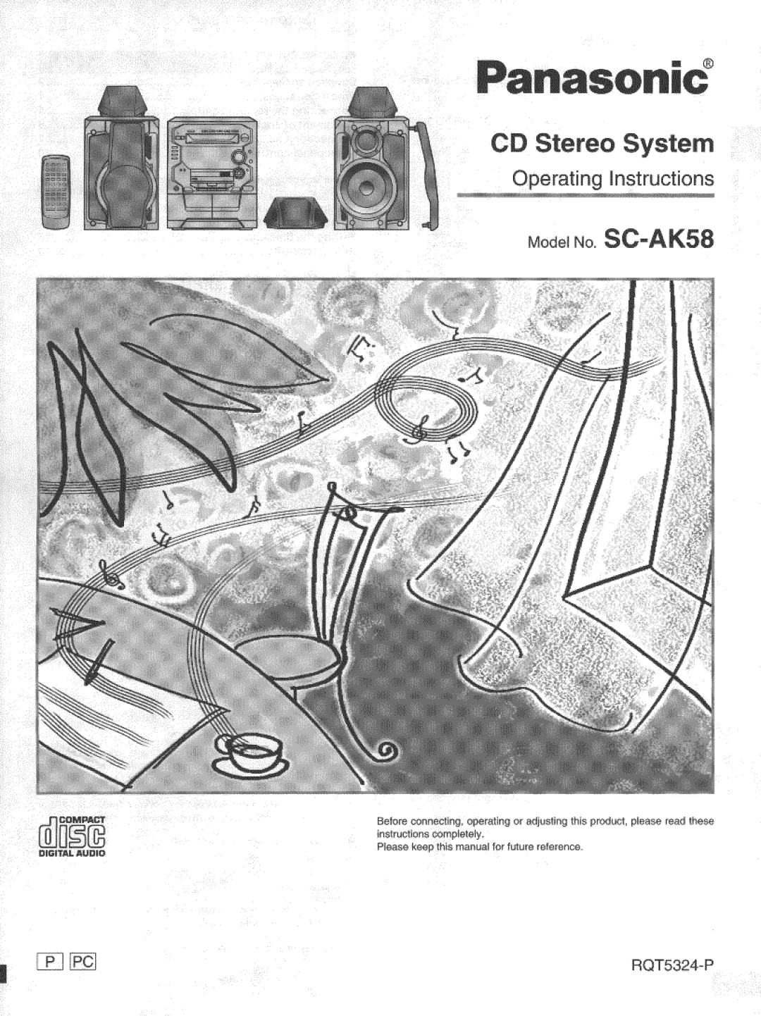 Panasonic SC-AK58 manual 