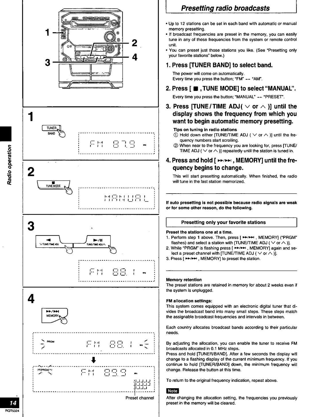 Panasonic SC-AK58 manual 