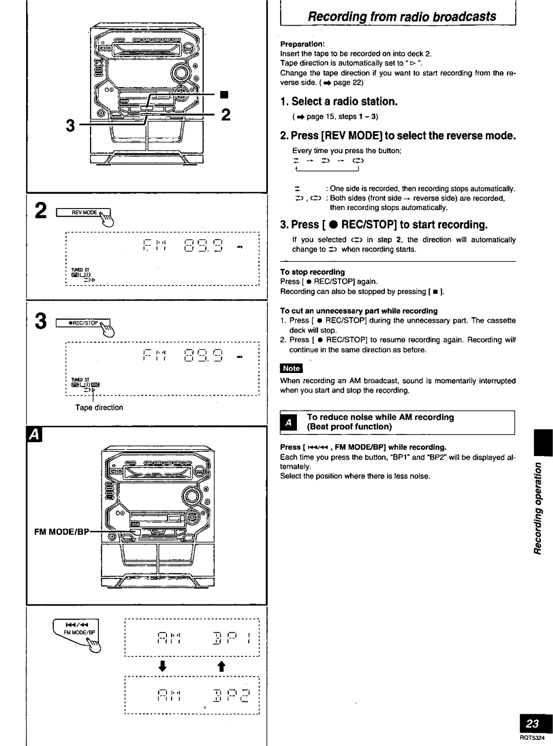 Panasonic SC-AK58 manual 