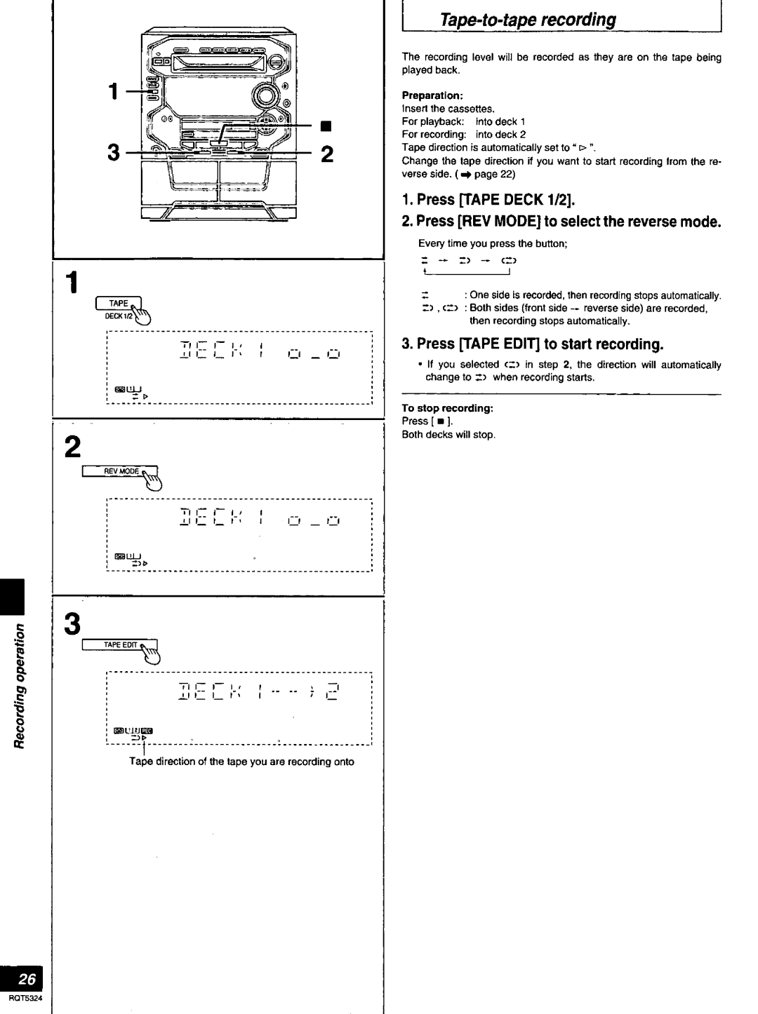 Panasonic SC-AK58 manual 