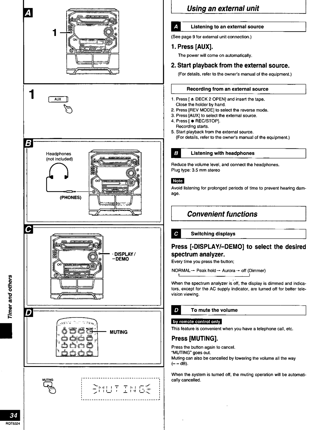 Panasonic SC-AK58 manual 