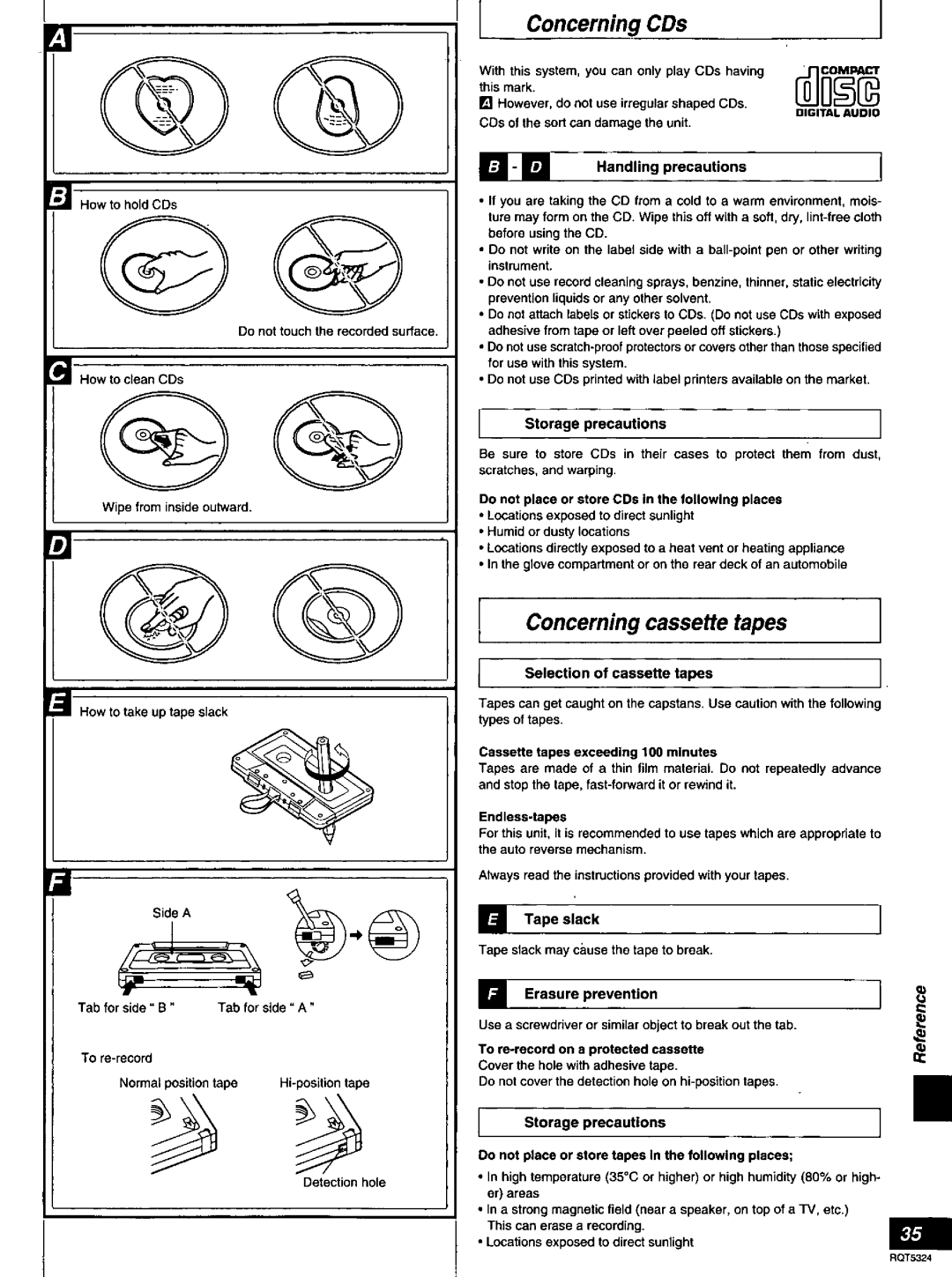 Panasonic SC-AK58 manual 