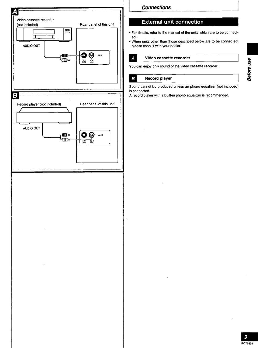 Panasonic SC-AK58 manual 