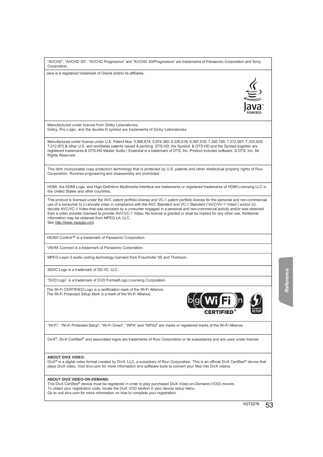 Panasonic SC-BTT790, SC-BTT583, SC-BTT490 operating instructions About Divx Video About Divx VIDEO-ON-DEMAND 