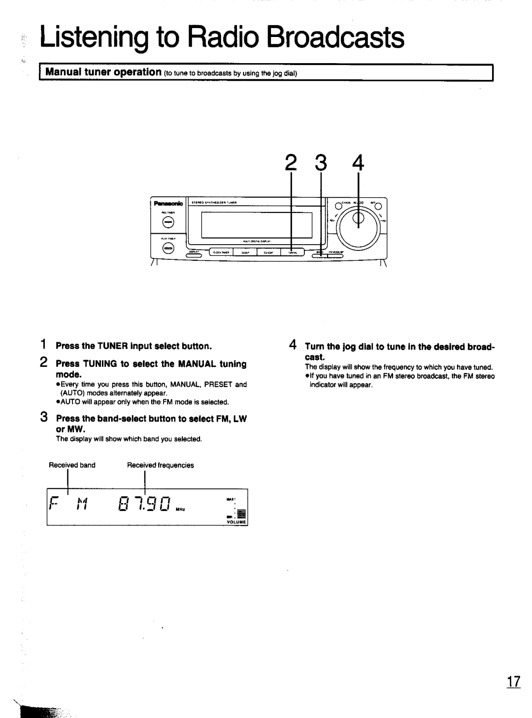 Panasonic SC-CH11 manual 
