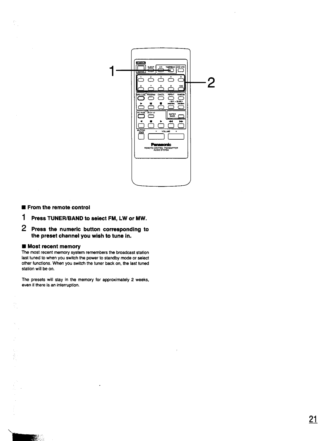 Panasonic SC-CH11 manual 