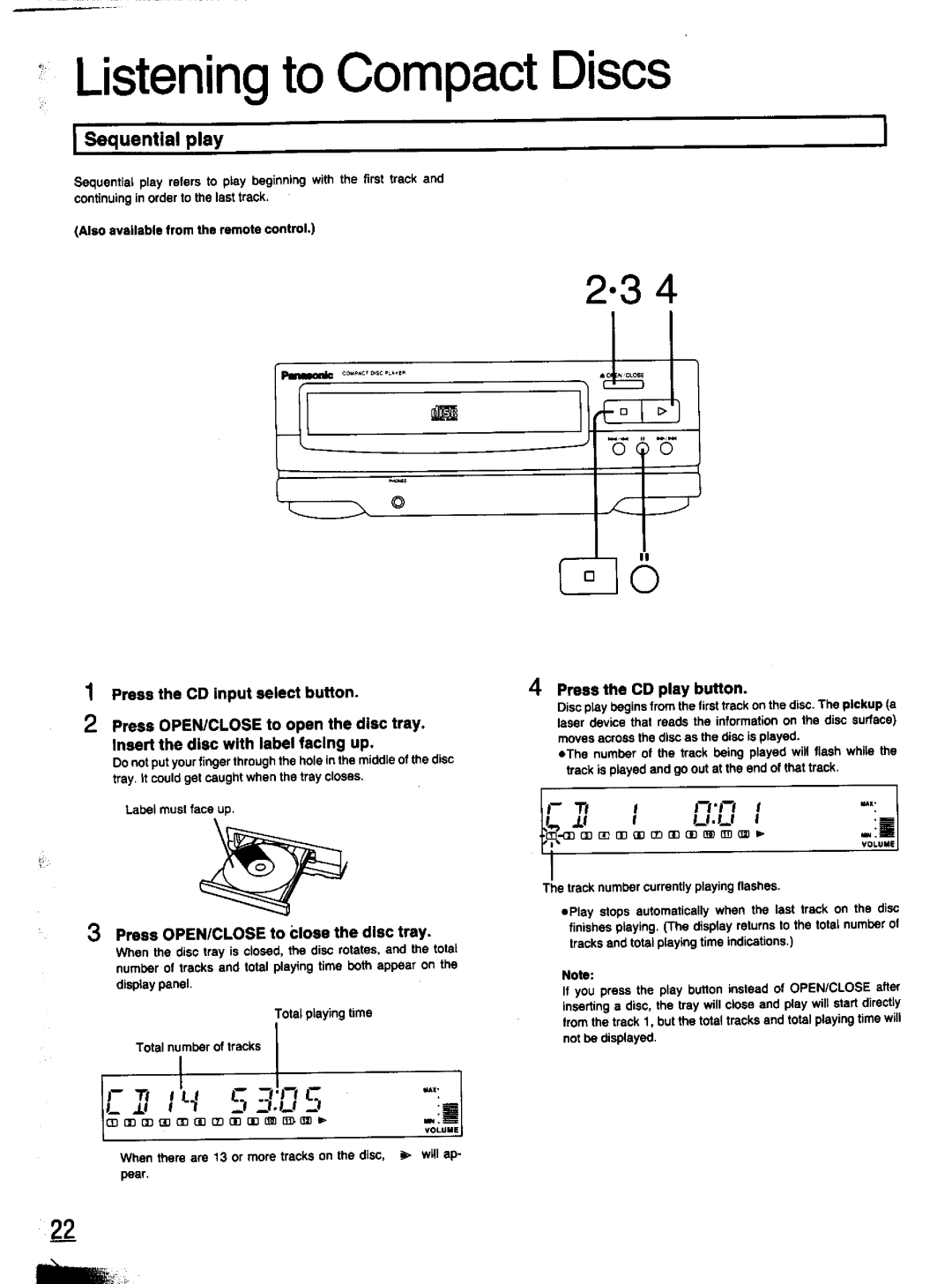 Panasonic SC-CH11 manual 