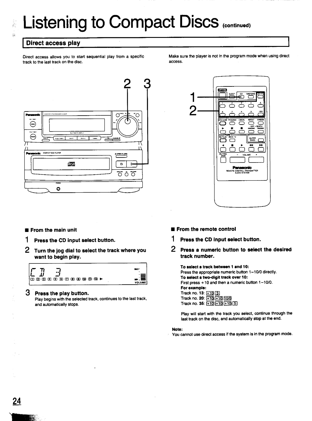 Panasonic SC-CH11 manual 