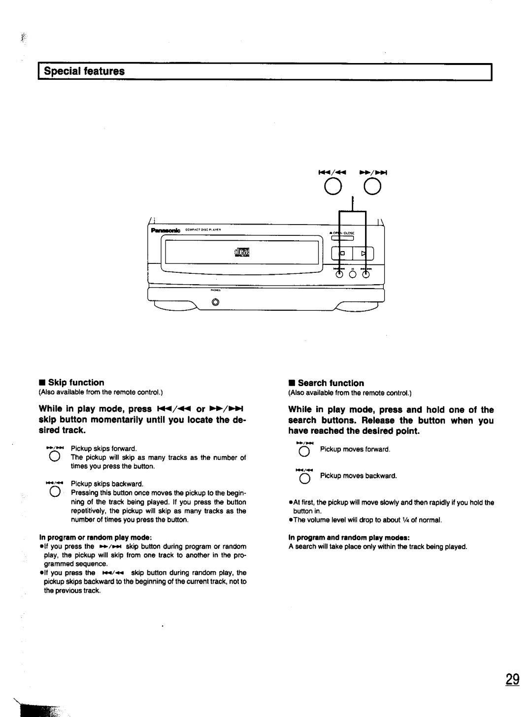 Panasonic SC-CH11 manual 