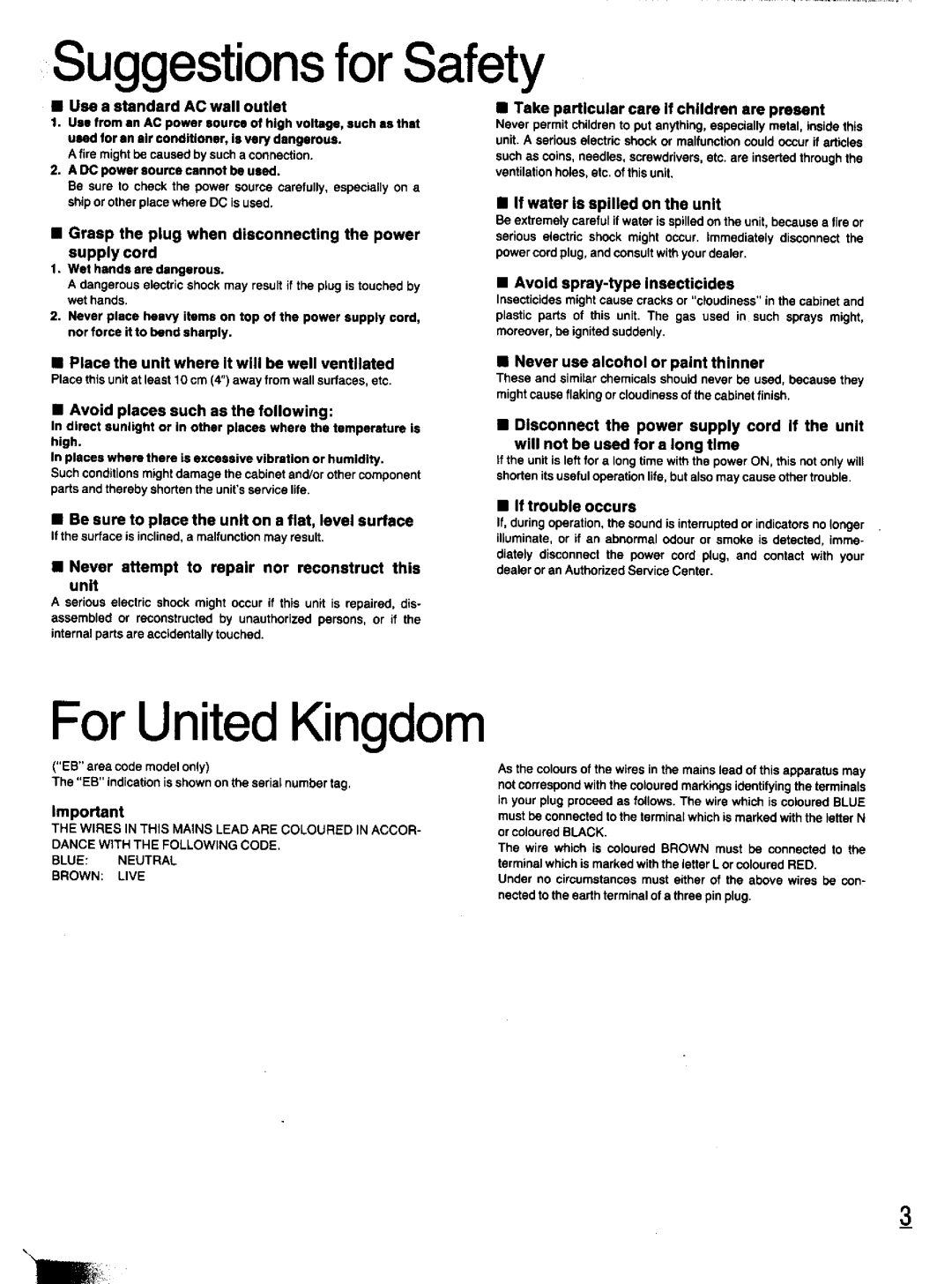 Panasonic SC-CH11 manual 
