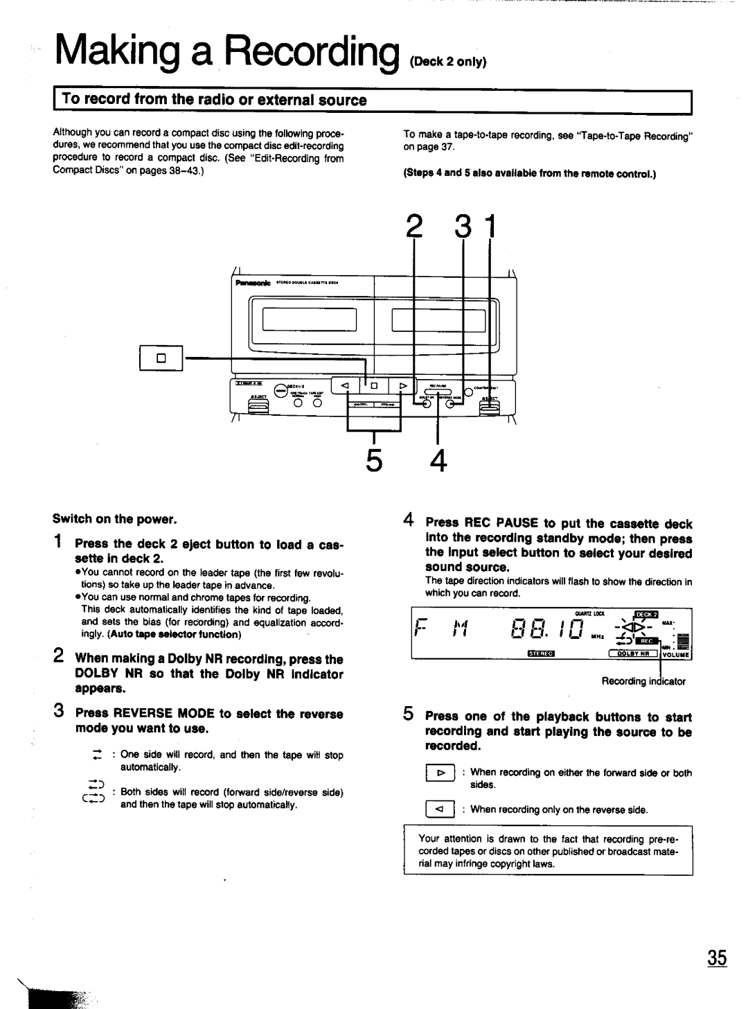 Panasonic SC-CH11 manual 