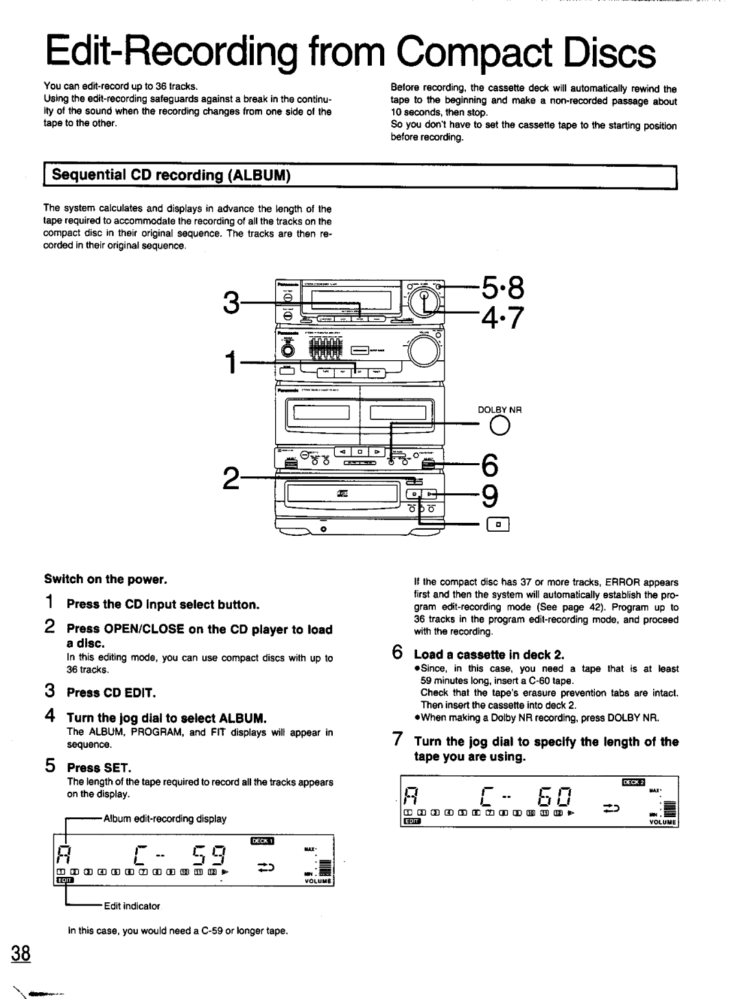 Panasonic SC-CH11 manual 