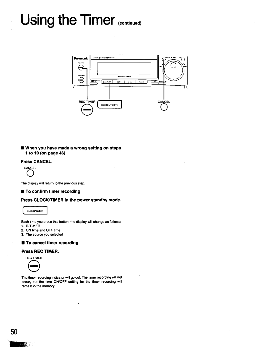 Panasonic SC-CH11 manual 