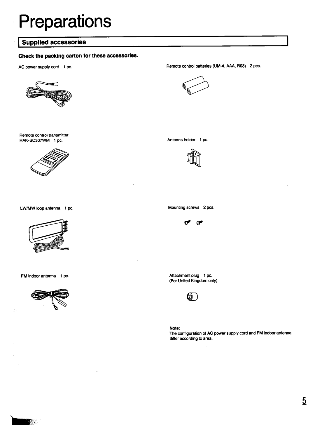 Panasonic SC-CH11 manual 