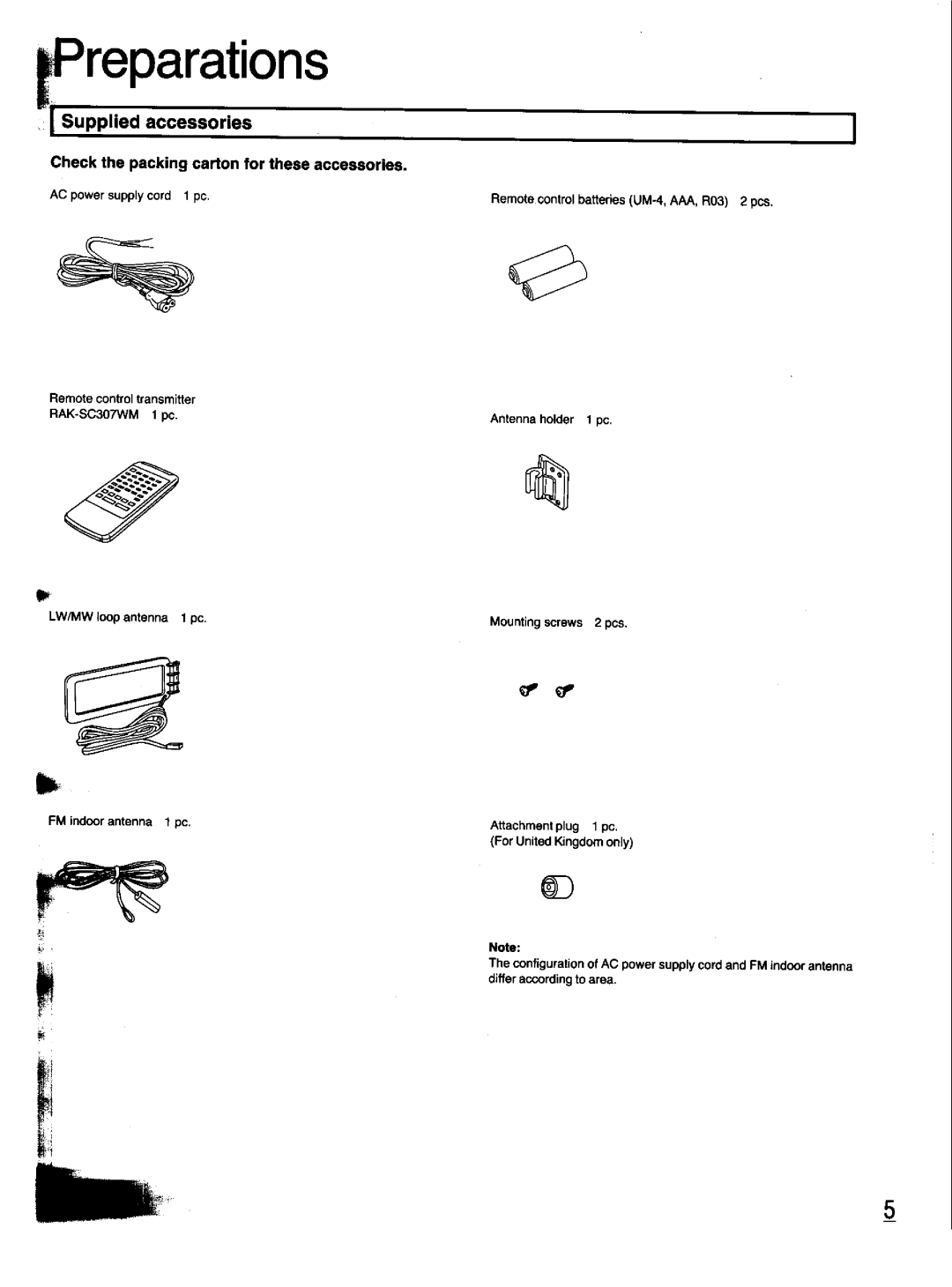 Panasonic SC-CH33 manual 