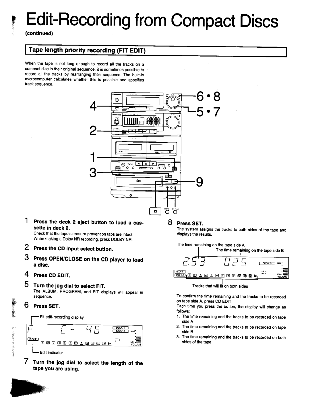 Panasonic SC-CH33 manual 