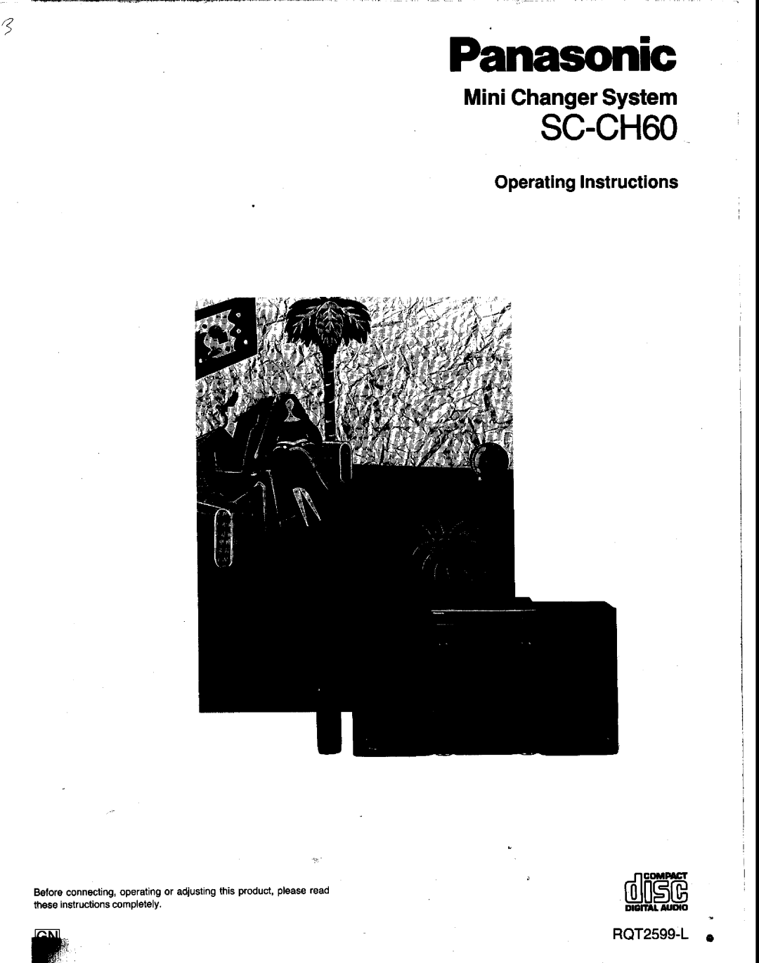 Panasonic SC-CH60 manual 