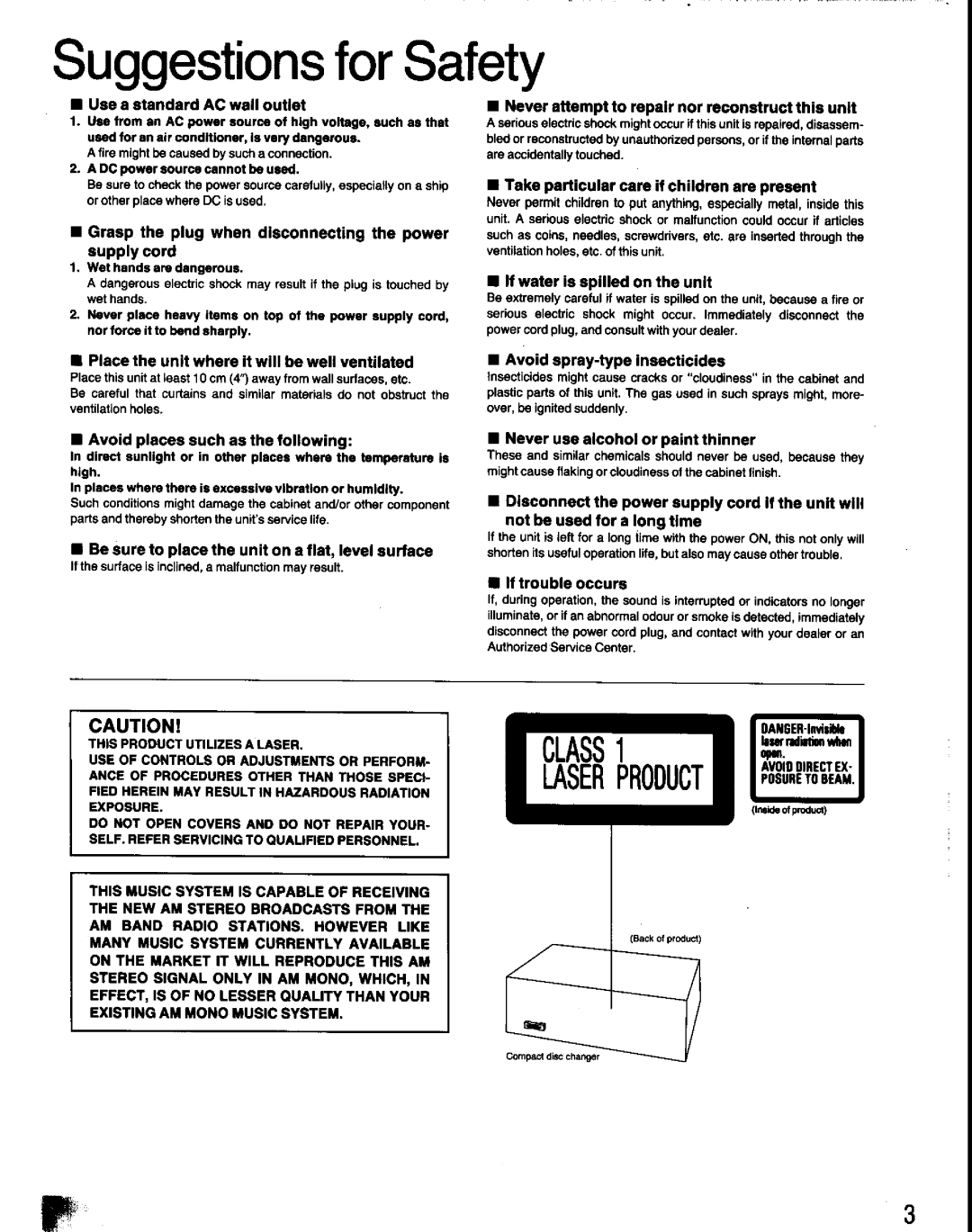Panasonic SC-CH60 manual 