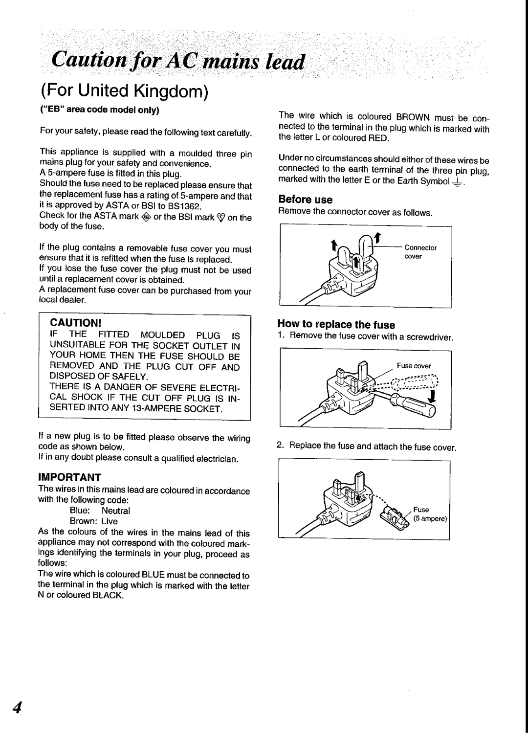 Panasonic SC-CH64M manual 