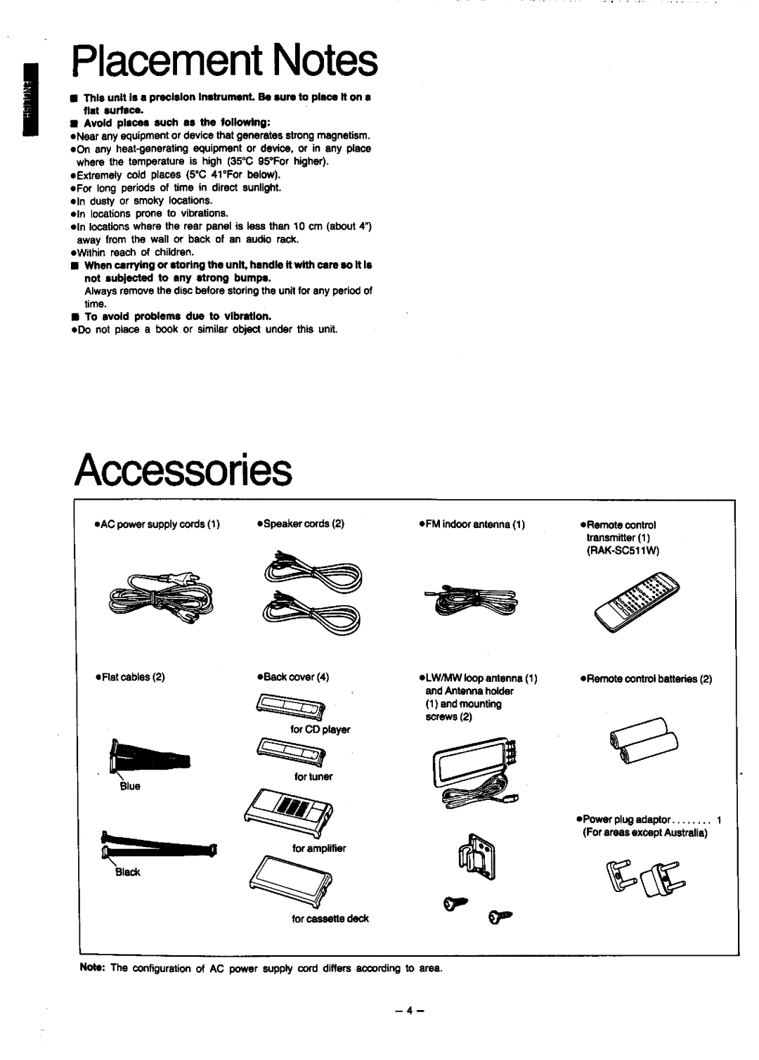 Panasonic SC-CH7 manual 