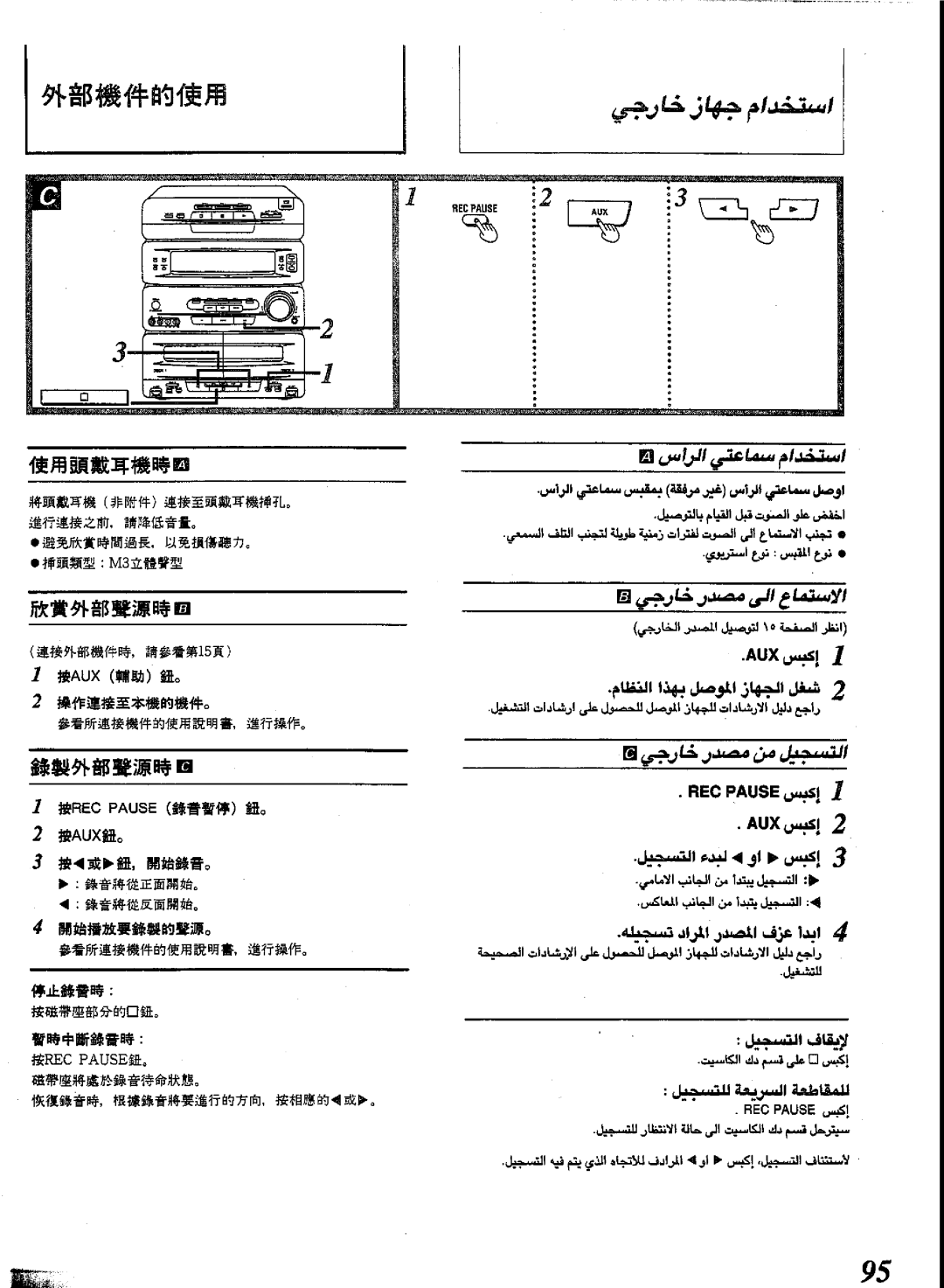 Panasonic SC-CH73, SC-CH72 manual 