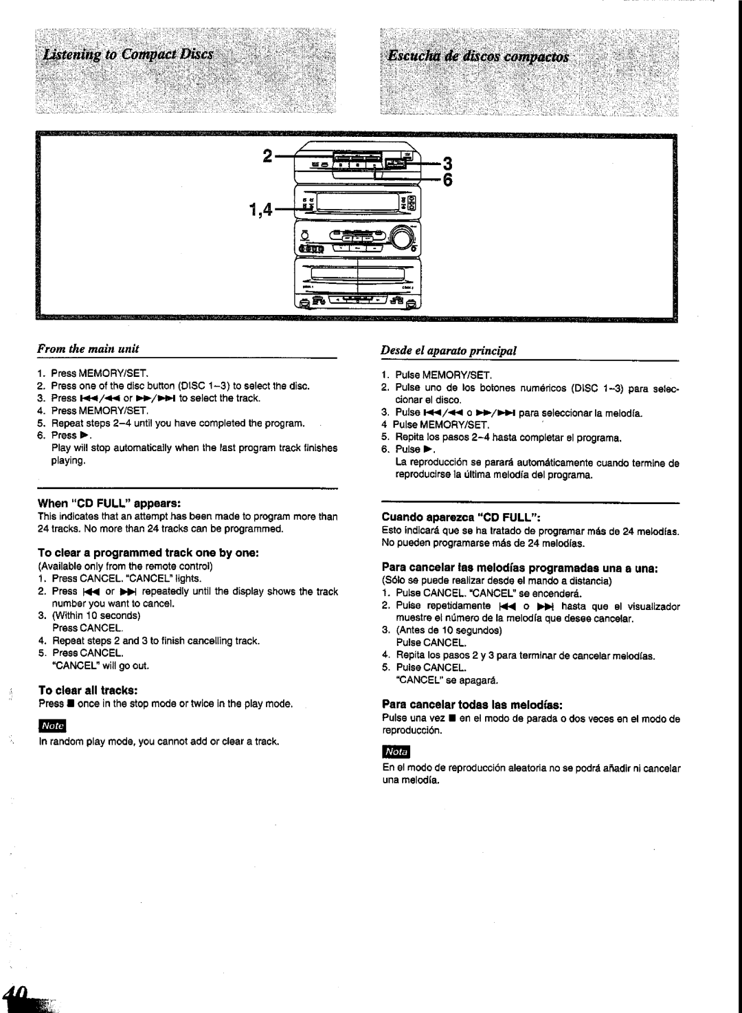 Panasonic SC-CH73, SC-CH72 manual 