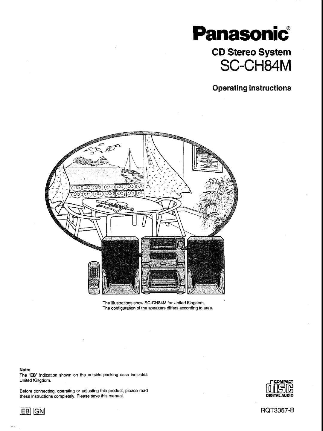 Panasonic SC-CH84M manual 